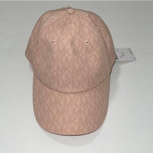 Michael Kors Signature MK Logo Baseball Cap Hat, Pink One Size .NWT
